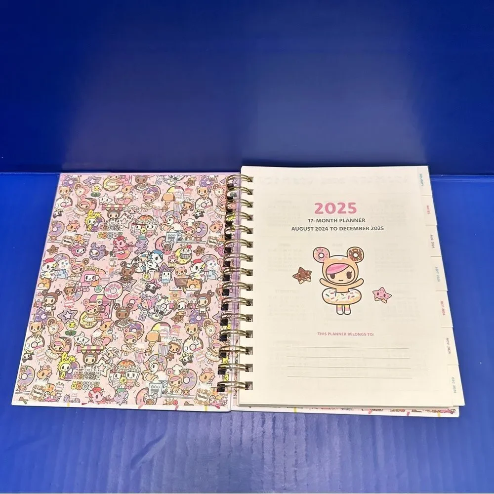 Tokidoki 2025 Planner Donutella and Unicorn